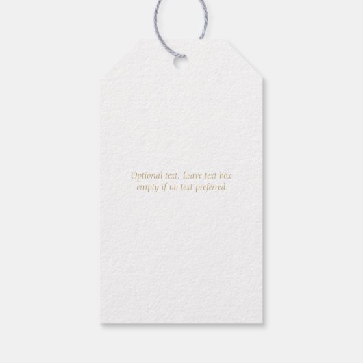 Elegant Waterverf bloemblaadje dank u Cadeaulabel (Achterkant)