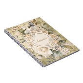 Elegant Waterverf Bloemen Boeket Notitieboek (Rechterzijde)