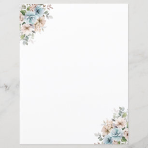 Elegant Waterverf Bloemen briefpapier