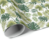 Elegant waterverf bloemen decoratief patroon cadeaupapier (Rol Hoek)