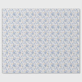 Elegant waterverf bloemen decoratief patroon cadeaupapier (Vlak)