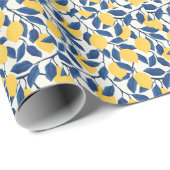 Elegant waterverf bloemen decoratief patroon cadeaupapier (Rol Hoek)