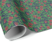Elegant waterverf bloemen decoratief patroon cadeaupapier (Rol Hoek)