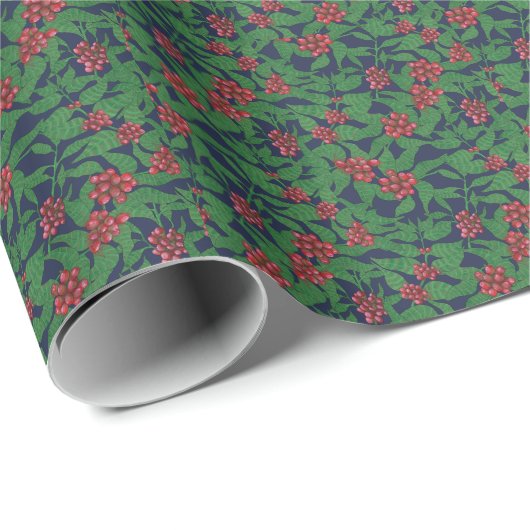 Elegant waterverf bloemen decoratief patroon cadeaupapier (Rol Hoek)
