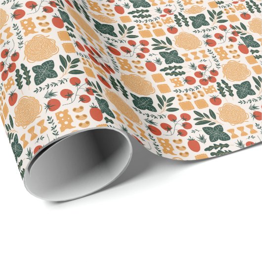 Elegant waterverf bloemen decoratief patroon cadeaupapier (Rol Hoek)