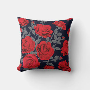 Elegant waterverf bloemen decoratief patroon kussen