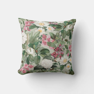 Elegant waterverf bloemen decoratief patroon kussen