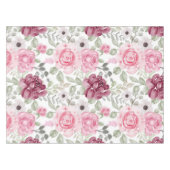 Elegant waterverf bloemen decoratief patroon tafelkleed (Voorkant (Horizontaal))