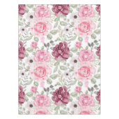 Elegant waterverf bloemen decoratief patroon tafelkleed (Voorkant)