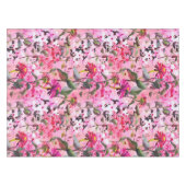 Elegant waterverf bloemen decoratief patroon tafelkleed (Voorkant (Horizontaal))