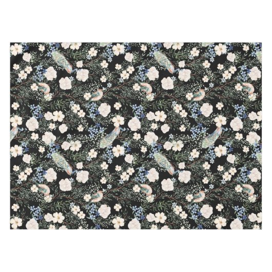 Elegant waterverf bloemen decoratief patroon tafelkleed (Voorkant (Horizontaal))