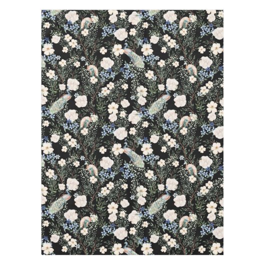 Elegant waterverf bloemen decoratief patroon tafelkleed (Voorkant)