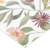 Elegant waterverf bloemen decoratief patroon tafelkleed (Gekanteld)