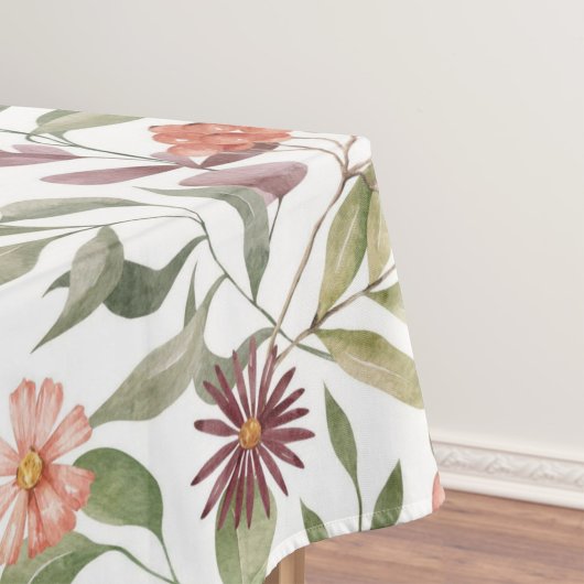 Elegant waterverf bloemen decoratief patroon tafelkleed