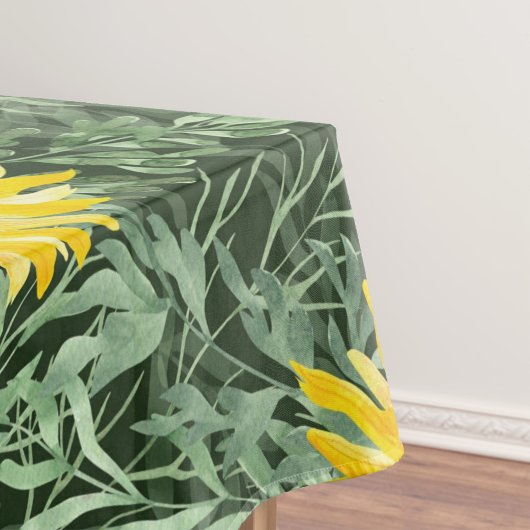 Elegant waterverf bloemen decoratief patroon tafelkleed