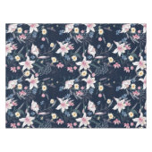 Elegant waterverf bloemen decoratief patroon tafelkleed (Voorkant (Horizontaal))