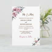 Elegant waterverf bloemen pinda's kaart (Staand voorkant)