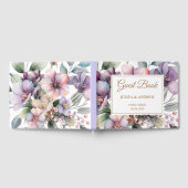 Elegant waterverf bloemenbruiloft gastenboek (Volledig)