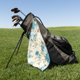 Elegant waterverf bloemendecoratie oogt catchend  golfhanddoek