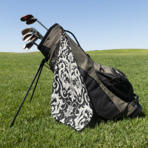 Elegant waterverf bloemendecoratie oogt catchend golfhanddoek