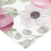 Elegant waterverf bloemendecoratiepatroon   tafelkleed (Gekanteld)