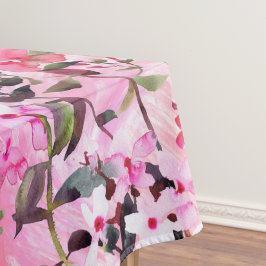 Elegant waterverf bloemendecoratiepatroon   tafelkleed