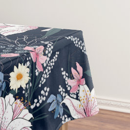 Elegant waterverf bloemendecoratiepatroon   tafelkleed