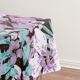 Elegant waterverf bloemendecoratiepatroon   tafelkleed