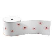 Elegant Waterverf Bloemengrosgrainlint Grosgrain Lint (Spoel)