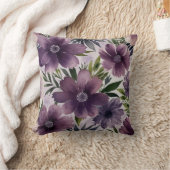 Elegant Waterverf bloemenkussen Kussen (Deken)