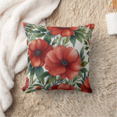 Elegant Waterverf bloemenkussen Kussen (Deken)
