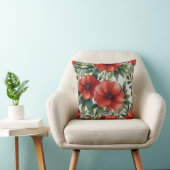 Elegant Waterverf bloemenkussen Kussen (Stoel)