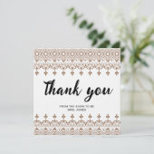 Elegant waterverf bloemenvrijgezellenfeest dank u kaart (Staand voorkant)