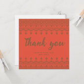 Elegant waterverf bloemenvrijgezellenfeest dank u kaart (Voorkant / Achterkant in situ)