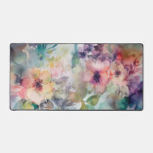 Elegant Waterverf  bloemmotief Bureaumat (Voorkant)
