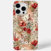 Elegant Waterverf Bloemmotief Persoonlijk Case-Mate iPhone Case (Achterkant)