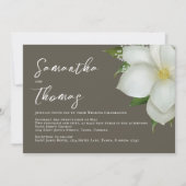 Elegant Waterverf Blue Floral Dusty Greenery Kaart (Voorkant)