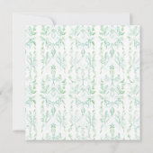 Elegant Waterverf Blue Flowers Baby shower Kaart (Achterkant)