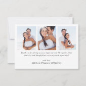 Elegant Waterverf Blue Hydrangea 4 Bedankkaart (Achterkant)