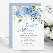 Elegant Waterverf Blue Hydrangea VRIJGEZELLENFEEST Kaart