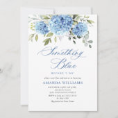 Elegant Waterverf Blue Hydrangea VRIJGEZELLENFEEST Kaart (Voorkant)