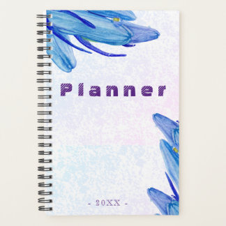 Elegant Waterverf Bluebell Flower | Kunstplanner Planner