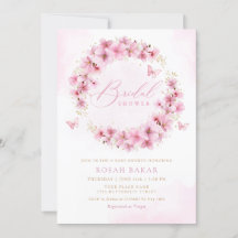 Elegant Waterverf Blush Pink Floral Vrijgezellenfe