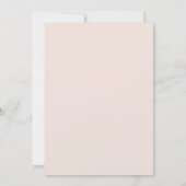 Elegant Waterverf Blush Pink Floral Wedding Uitnod Kaart (Achterkant)