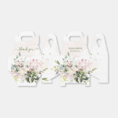 Elegant Waterverf Blush Pink Gum Eucalyptus Bedankdoosjes (Uitgevouwen)