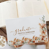 Elegant Waterverf Boho Afstuderen gastenboek