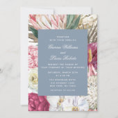 Elegant Waterverf Boho Floral country Wedding Kaart (Voorkant)