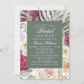 Elegant Waterverf Boho Floral Vrijgezellenfeest Kaart (Voorkant)