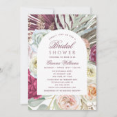 Elegant Waterverf Boho Floral Vrijgezellenfeest Kaart (Voorkant)