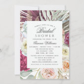 Elegant Waterverf Boho Floral Vrijgezellenfeest Kaart (Voorkant)
